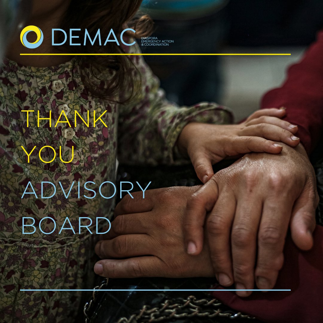 The DEMAC Advisory Board is comprised of 12 members from #diaspora communities and humanitarian institutions. We hold regular board meetings to collect inputs from the board members. We would like to extend our gratitude to all the #board members for their continued commitment.