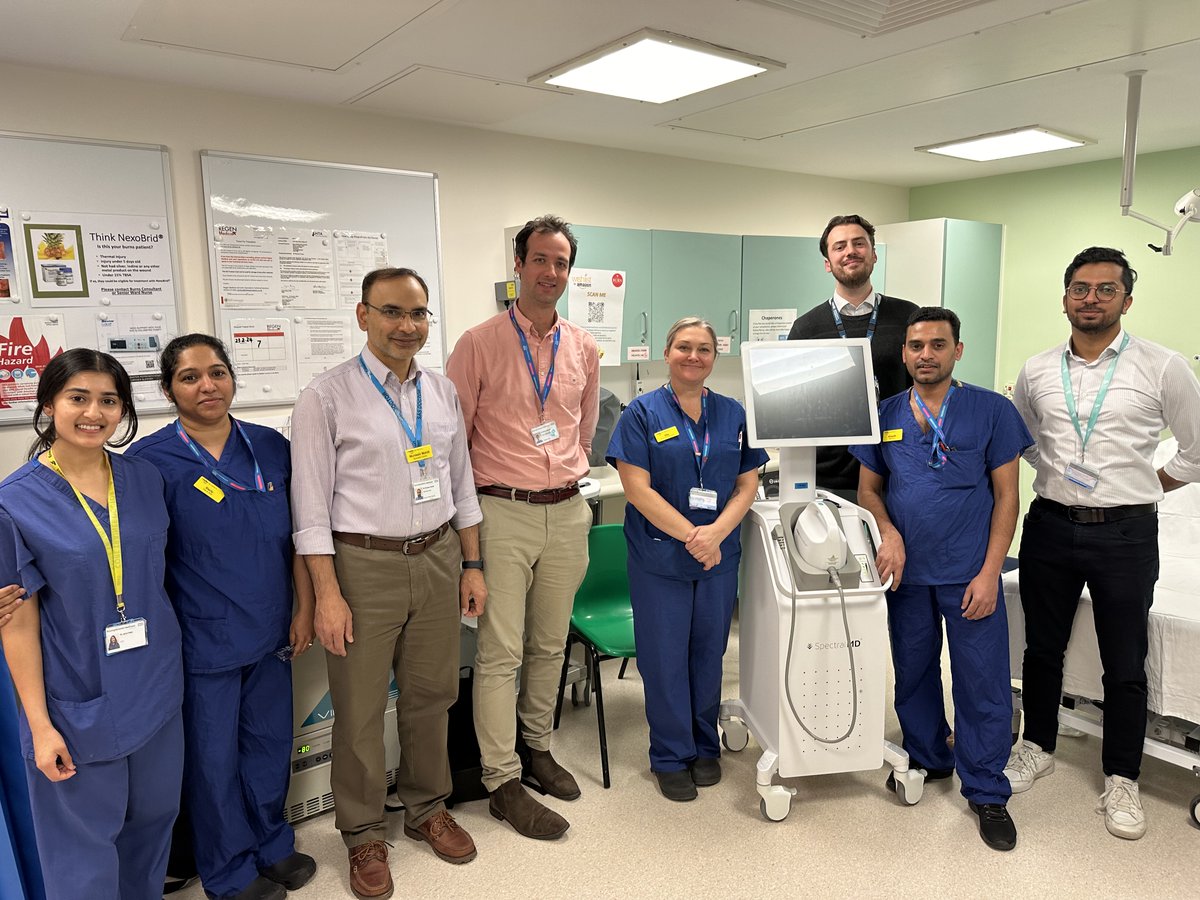 Spectral_MDAI's tweet image. 📰 NEWS: This week our DeepView AI®– Burn technology is being deployed at Stoke Mandeville Hospital in Buckinghamshire for the first time. Using specialist light technology and a predictive algorithm – it is 92% accurate in Day-1 wound healing prediction #burnwounds #predictiveai