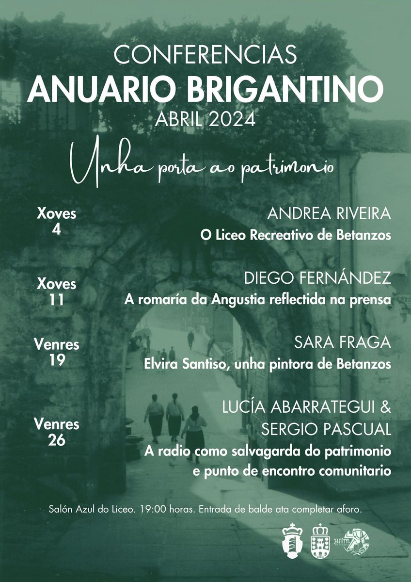 Dentro de xusto un mes, 'A radio como salvagarda do patrimonio e punto de encontro comunitario'. 
Organiza: Biblioteca-Arquivo de Betanzos