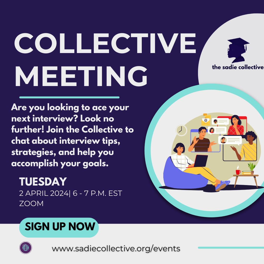 Join us next week on April 2nd with our collective partners to chat about interview strategies & tips to succeed in securing your next job or opportunity! Sign up today: bit.ly/3vsrwyU