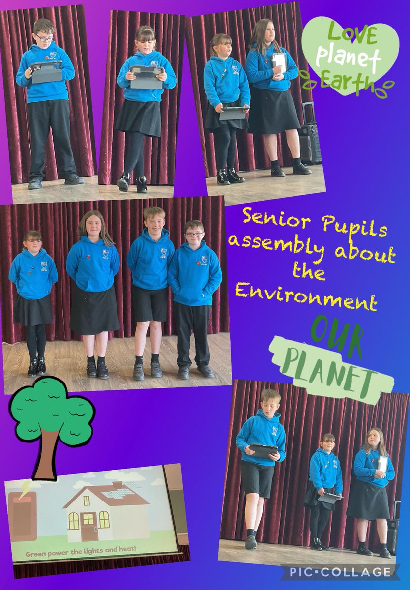 Senior pupils planned and delivered their own assembly about the environment to the whole school. 🌟🌟🌟🌟🌟