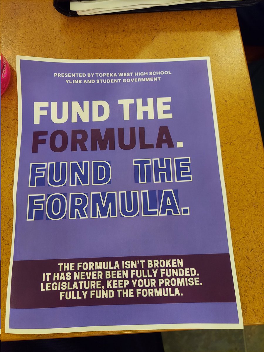 WAY TO GO, TOPEKA WEST! <a href="/TPS_501/">Topeka Public Schools</a> #FullyFundSPED #ksleg #ksed