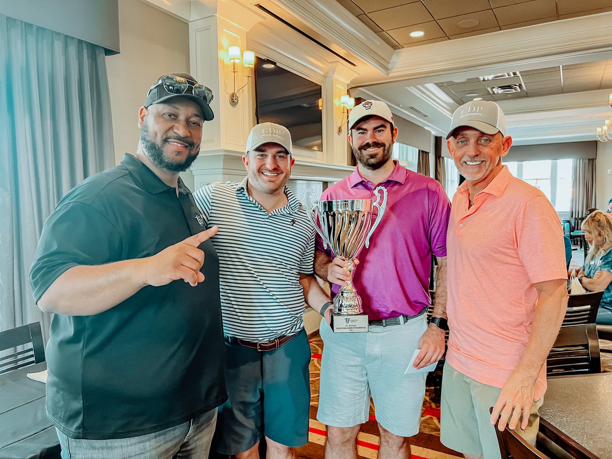 The winners of last year’s Golfing For Good Classic was @CDProperties_ 🏆⛳️ Can they defend their title this year? We’ll find out this Friday as we golf to raise money for @TAPUnlimited ! Stay tuned 💙⛳️ #GolfForGood #Golf #CharityGolf #GolfTournament #TandTcommunity #Giveback