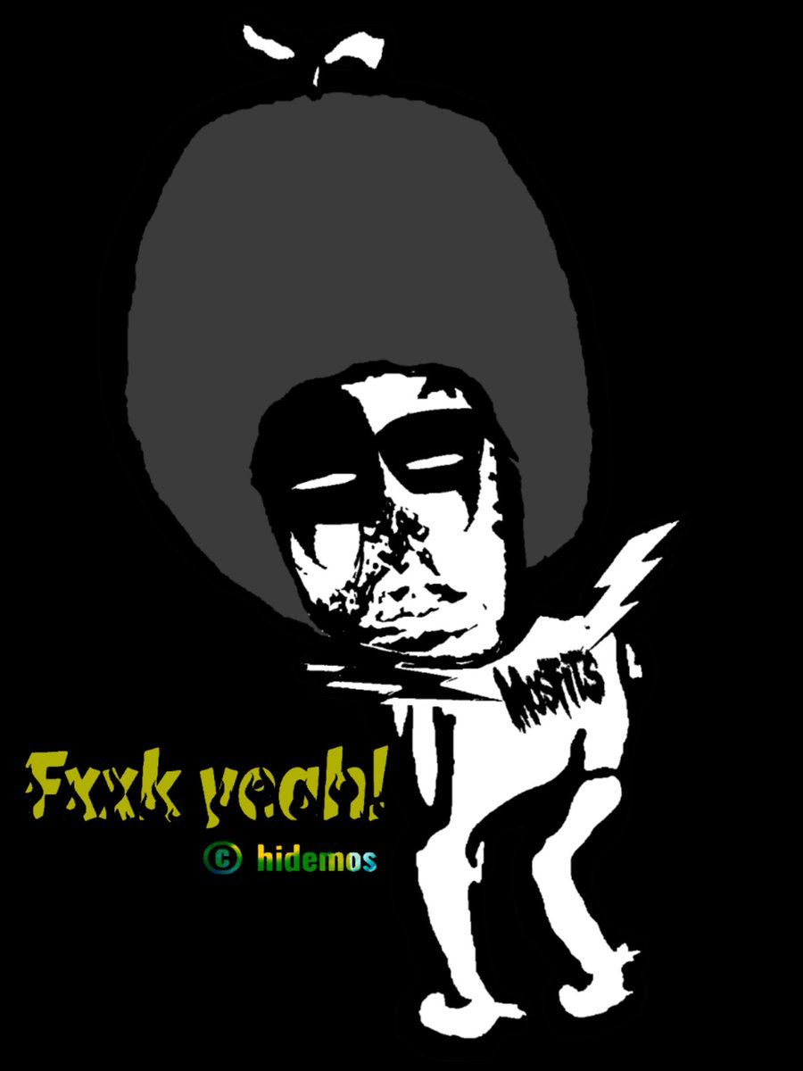 hidemos1's tweet photo. 深夜になると現れるRockが好きな妖精なのです・・・(;´Д`)見て頂きありがとうございます、#Misfit #kiss #Rock #イラスト #お絵描き #落書き #ガロ #灰野敬二 #axcx #subpop #BALZAC #蜉蝣 #art #サブカル #アングラ #PunkRock https://t.co/55CLFjy2Aw