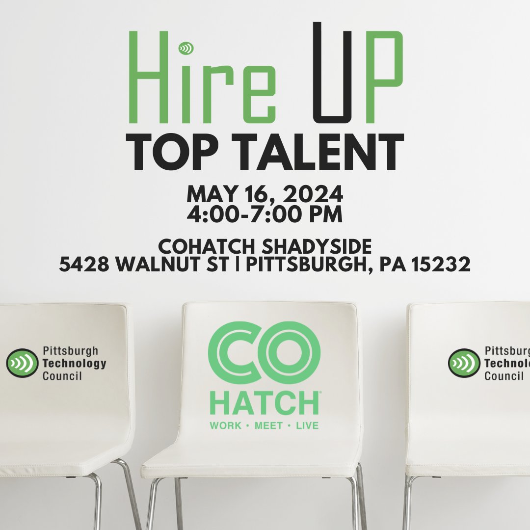 Connect to Experienced Jobseekers! Employer space is limited. Register Today: pghtech.org/events/Hire_UP…
