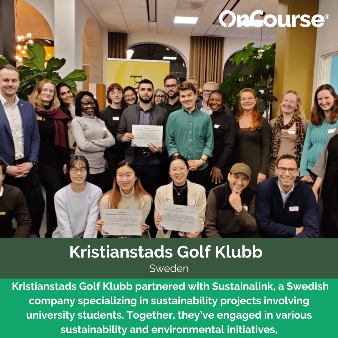 Kristianstads Golf Klubb and Destination has partnered with Sustainalink to drive sustainability projects involving university students. Find out more bit.ly/3PCViYA #ForSustainableGolf