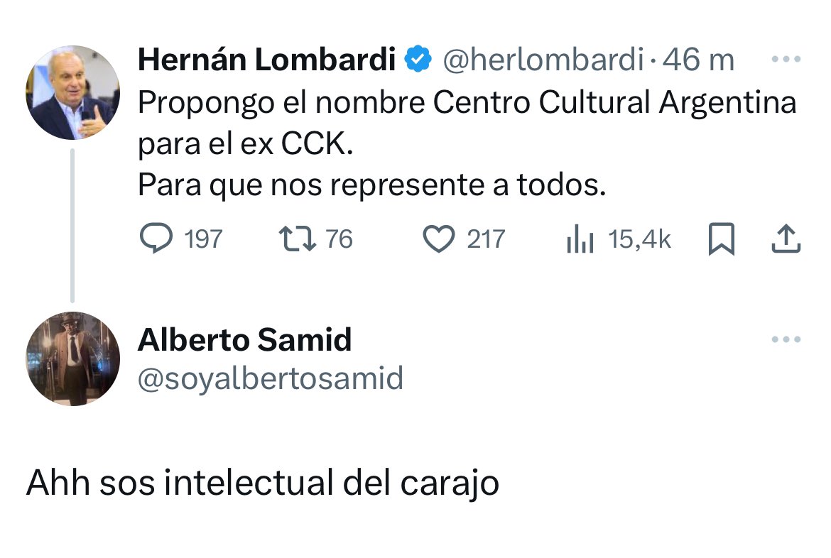 Para estas cosas tengo tuiter