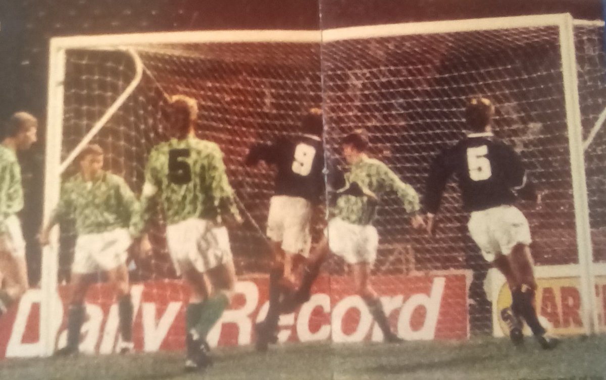 McCoist gets the winner against Northern Ireland..1992...