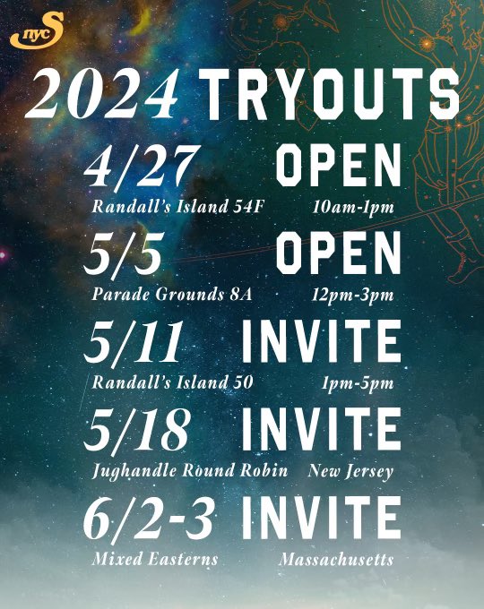 DONT freak out, but Tryout dates are finally here!!

See you all very very soooon 😈

Make sure to fill out our interest form if you’d like to come play with us:

linktr.ee/ny_swipes?lt_u…