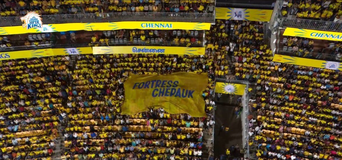 Chepauk will remain our fortress! 💛🦁 #IYKYK #AnbuDen #WhistlePodu #CSKvGT #IPL2024