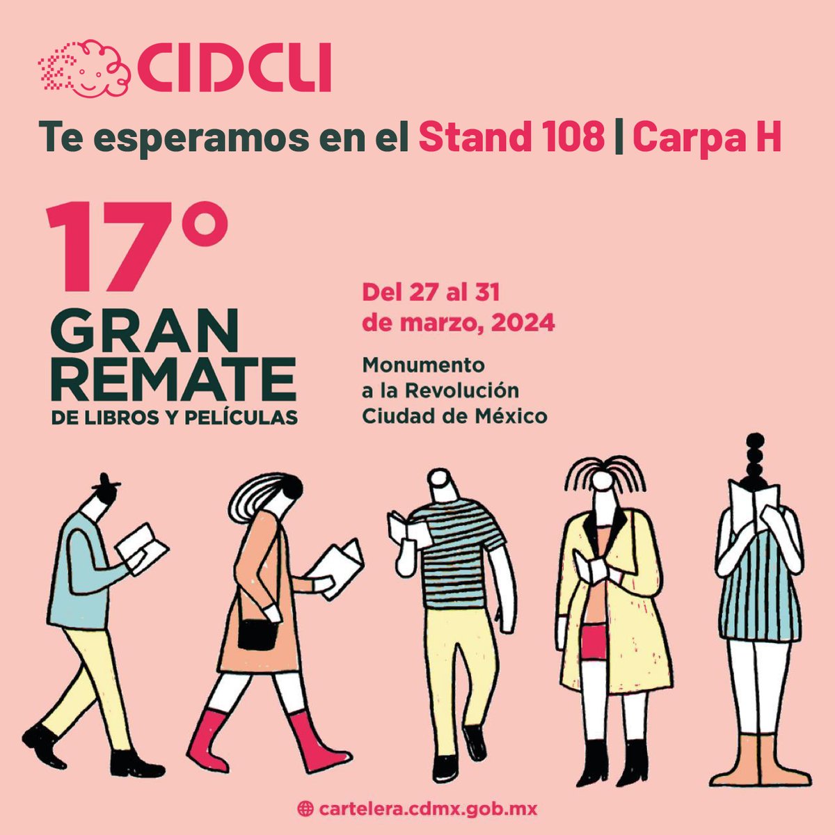 Mañana miércoles 27 de marzo inicia el 17° Gran Remate de Libros y Películas, en el Monumento a la Revolución, de 11:00 a 20:00 horas. ¡Te esperamos en el stand 108 de la Carpa H!
#GranRemateDeLibros #Remate #rematedelibros #CDMX #lij #cidcli
