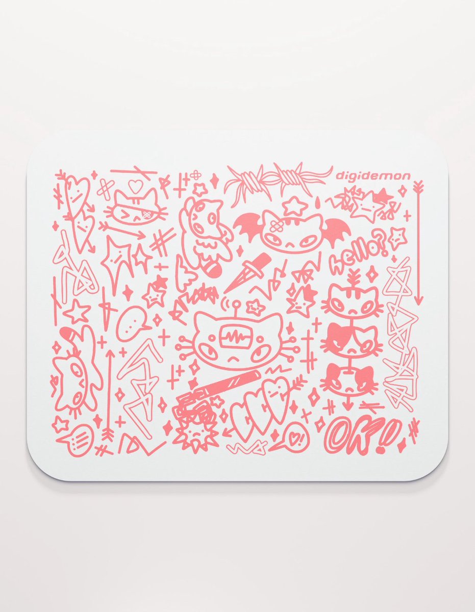 digicat collage mousepads available now ♡ 

 ☆ digidemon.net ☆