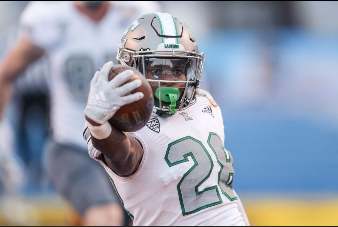 Blessed &amp; Thankful to Receive an Offer from Eastern Michigan University 🟢⚫️#GoEagles  <a href="/smsbacademy/">SoundMind SoundBody®</a> <a href="/DetKingFootball/">Detroit King Football</a> <a href="/EMUFB/">Eastern Michigan Football</a> <a href="/AllenTrieu/">Allen Trieu</a>