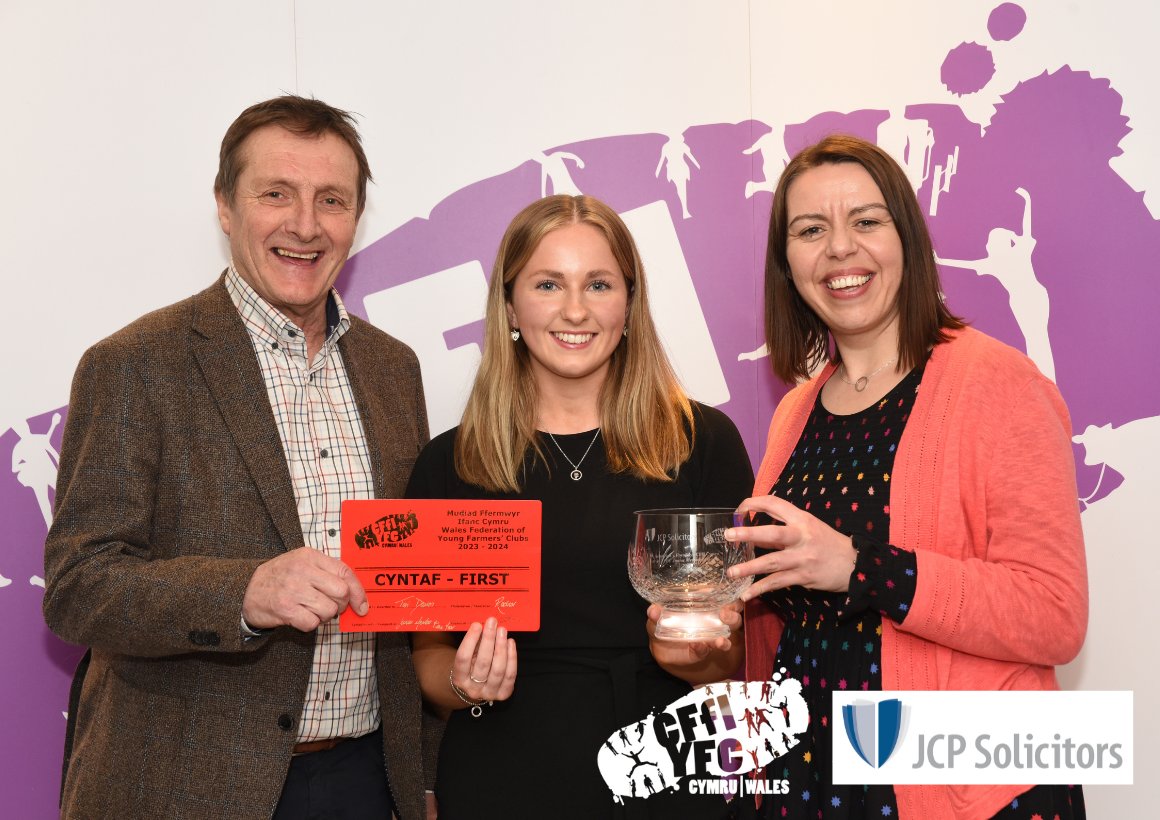 Tori Davies, from Radnor YFC, became Wales YFC's new Junior Member of the Year during March's Entertainment Feast. Tori is a big believer that YFC provides opportunities that you would never find elsewhere. Thank you once again to JCP Solicitors for sponsoring this competition.