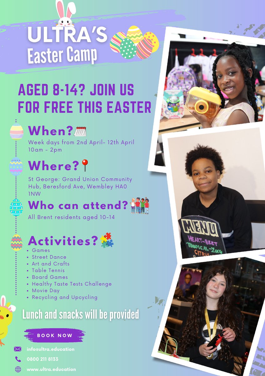 🐰🎉🌷Get Ready for Easter Fun with HAF Easter Half term Club! 🌷🎉🐰

We are excited to announce a 2-week Easter Half Term Club packed
with egg-citing activities and joyous celebrations. Join us for a memorable
Easter half term experience filled with fun and exciting activities,