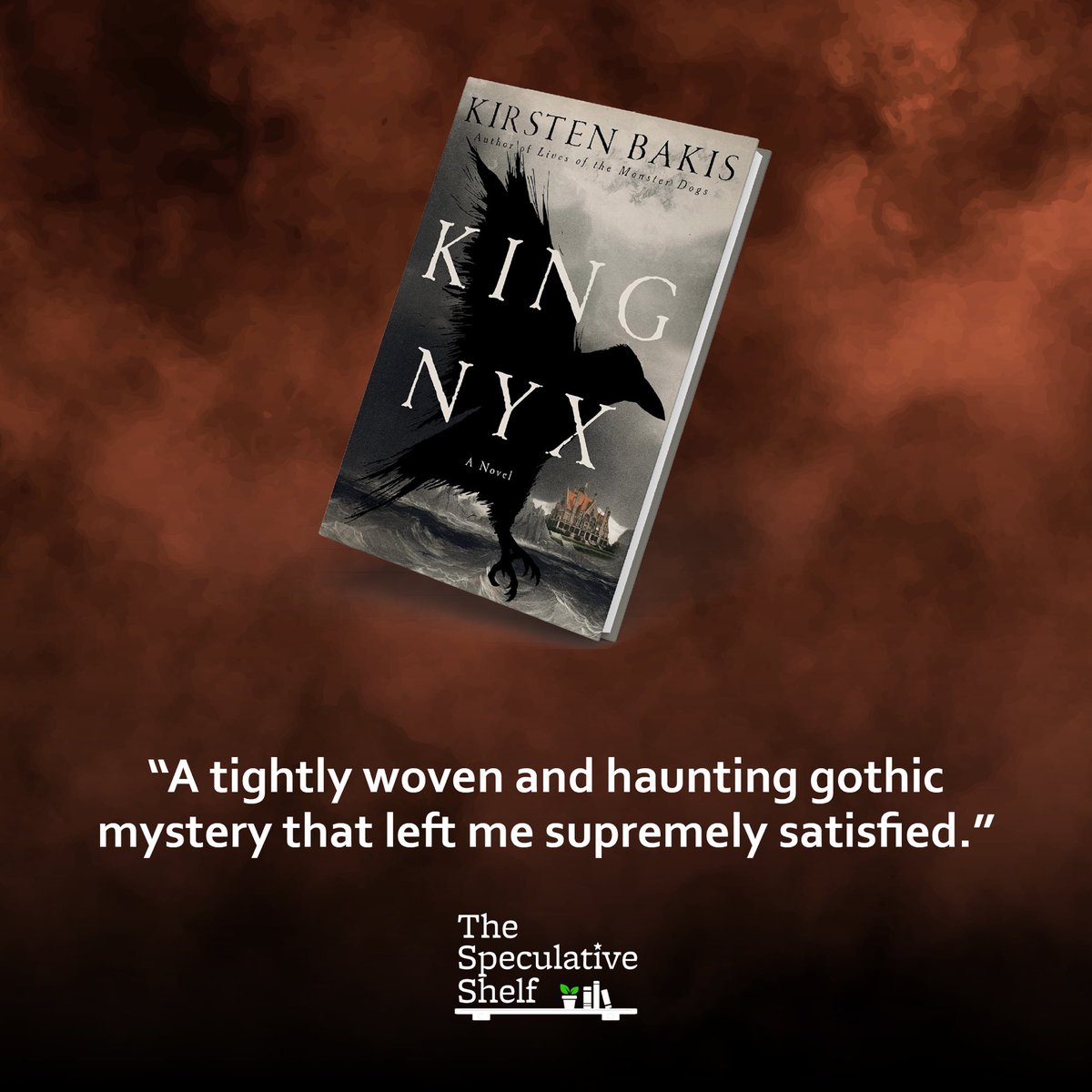 Review: King Nyx (2024) by Kirsten Bakis 🐦‍⬛ “A tightly woven and haunting gothic mystery that left me supremely satisfied.” 🤖 speculativeshelf.com/2024/03/26/rev…