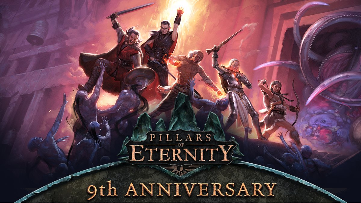 Rejoice, Watchers! It's time to celebrate the 9th Anniversary of Pillars of Eternity. Share with us, how have you shaped your destiny in the Eastern Reach? ✨ Haven't joined us in the World of Eora yet? Check out Pillars of Eternity here! store.steampowered.com/app/291650/Pil…