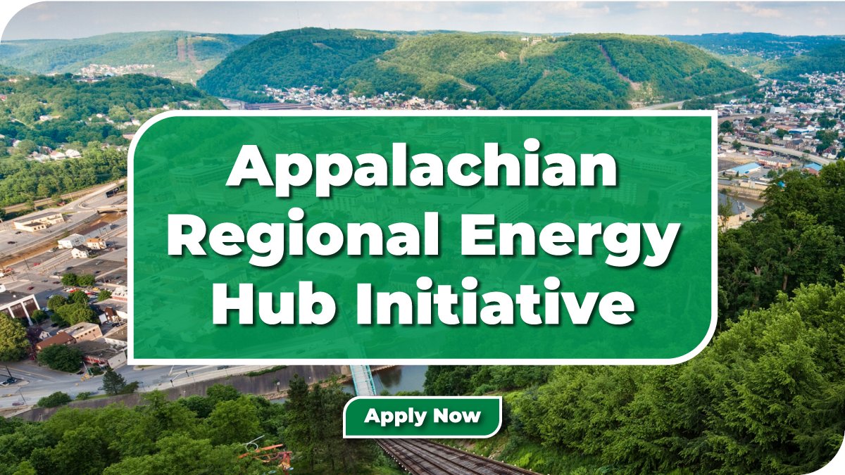 Apply for the Appalachian Regional Energy Hub Initiative! Up to $5M is available to: 🔍 Research natural gas & natural gas liquid supply + demand, OR ⚙️ Support implementation of an energy hub for hydrogen produced from natural gas w/carbon capture tech bit.ly/3PBt7JA