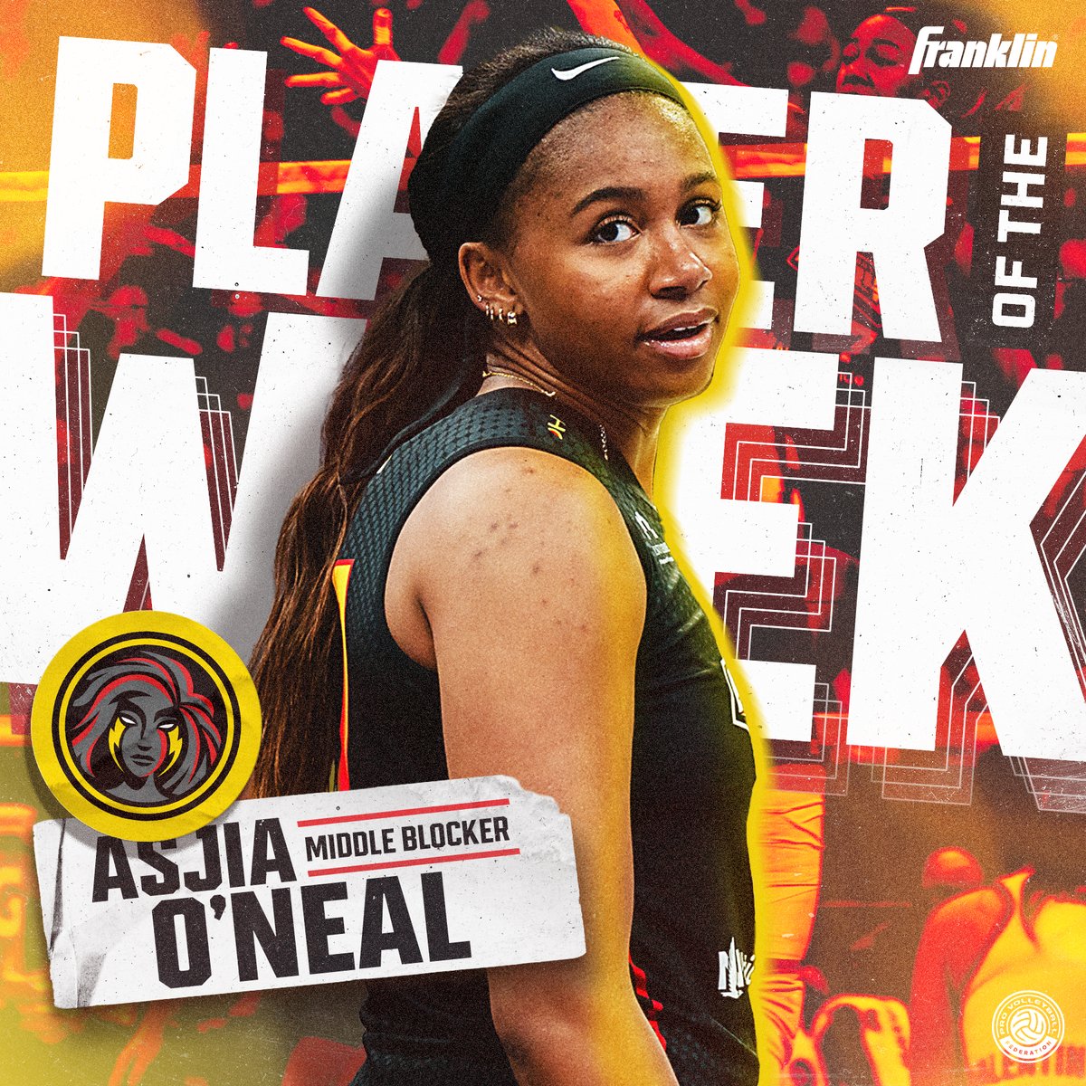 30 kills, 2 blocks, 2 aces... The #1 Overall is hitting her stride 💪 @asjiaoneal @franklinsports @ColumbusFury #POTW #RallyWithUs #RealProVolleyball #ProVolleyball