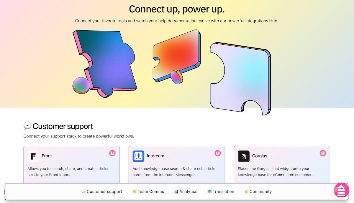 HelpDocs's tweet image. It's spring, so we've given our integrations page a little pizzaz  🧹✨  Check it over here 👉 buff.ly/4cmj05n