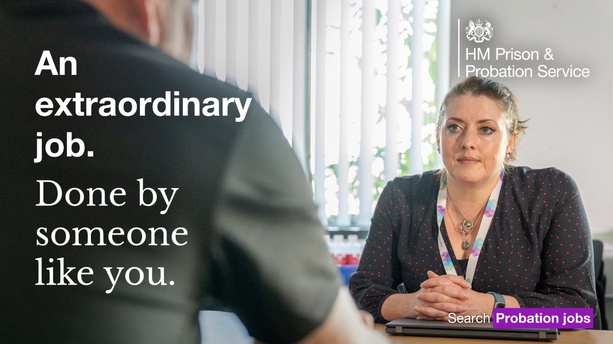 Can you connect with people and build relationships? Consider applying to be a probation services officer. Benefits include: ✔️Civil Service discounts, flexible hours, pension scheme, development opportunities and more. Applications open now🔽 prisonandprobationjobs.gov.uk/roles-at-hmpps…