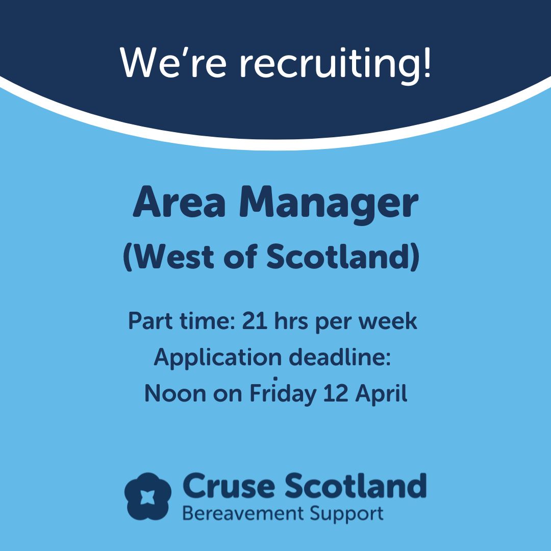 We're currently recruiting for a new Area Manager for West of Scotland. Part time: 21 hours per week Salary: £16,000 plus 6% contribution to pension Base: Glasgow (Hybrid) Closing date for applications: Noon on Friday 12 April 2024 Find out more: buff.ly/3xc6AwE