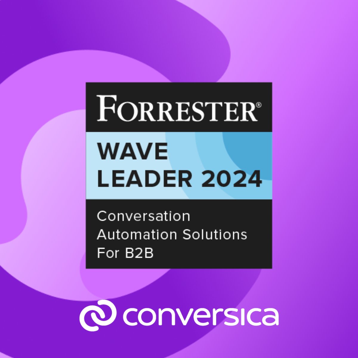 The Forrester Wave™: B2B Conversation Automation Solutions, Q1 2024 is here, and Conversica is a Leader! Download the report to see why Forrester said “Conversica paves the way with a comprehensive offering for revenue marketing.” ow.ly/Suob50R2rFW