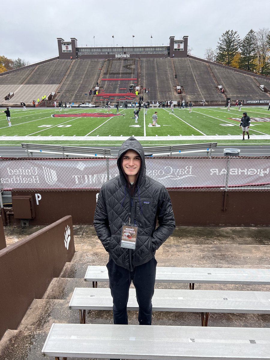Anderson Jones (@andersonjones88) on Twitter photo <a href="/MattODonnell27/">Matt O'Donnell</a>
Grateful for the opportunity to come up to Brown University and take a tour of the football facilities and campus. Thank you Coach O’Donnell for the invite. <a href="/MattODonnell27/">Matt O'Donnell</a>
Grateful for the opportunity to come up to Brown University and take a tour of the football facilities and campus. Thank you Coach O’Donnell for the invite.
