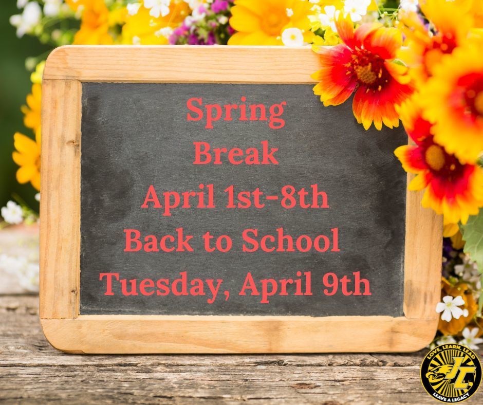 Spring Break: April 1st - 8th. Back to School on Tuesday, April 9th! johnson.k12.ky.us/article/152399…