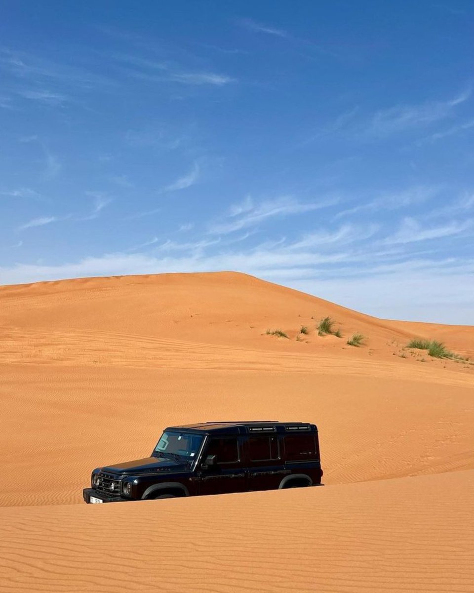 Cruising through the desert with @shaheensz in Dubai. We love seeing your Grenadier adventures – don’t forget to send us your photos. #Grenadier #4x4 #MyGrenadier #Dubai