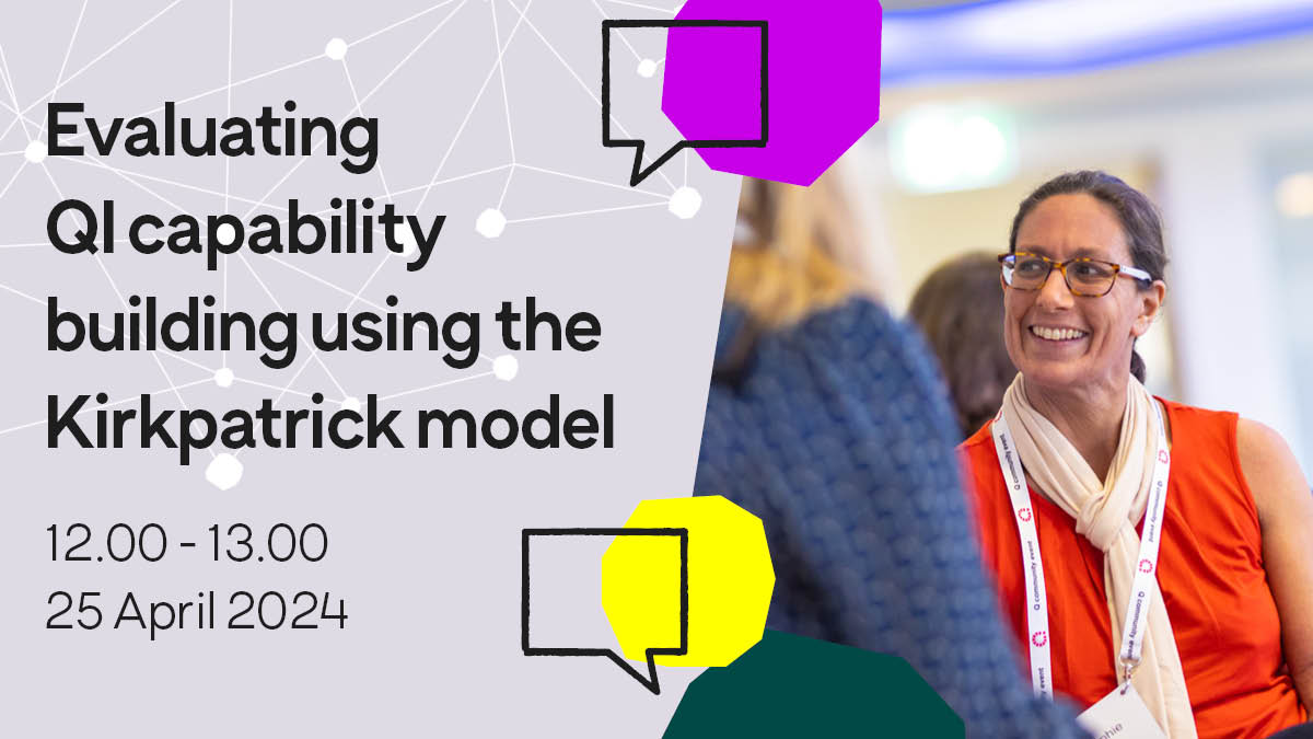 The Q community (@theqcommunity) on Twitter photo Evaluating QI capability building using the Kirkpatrick model: case example of the Lean Fundamentals MOOC 💡
Join <a href="/DrIainMSmith/">Dr Iain Smith</a> in an interactive session which presents a case study exploring an evaluation tool recommended by FutureNHS.
Book: brnw.ch/21wIfle Evaluating QI capability building using the Kirkpatrick model: case example of the Lean Fundamentals MOOC 💡
Join <a href="/DrIainMSmith/">Dr Iain Smith</a> in an interactive session which presents a case study exploring an evaluation tool recommended by FutureNHS.
Book: brnw.ch/21wIfle