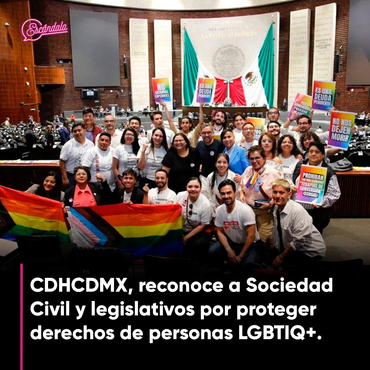 La @CDHCMX, reconoció los esfuerzos legislativos y de la sociedad civil para proteger la dignidad y salud de las personas LGBTTTIQA+. escandala.com/cdhcdmx-recono…