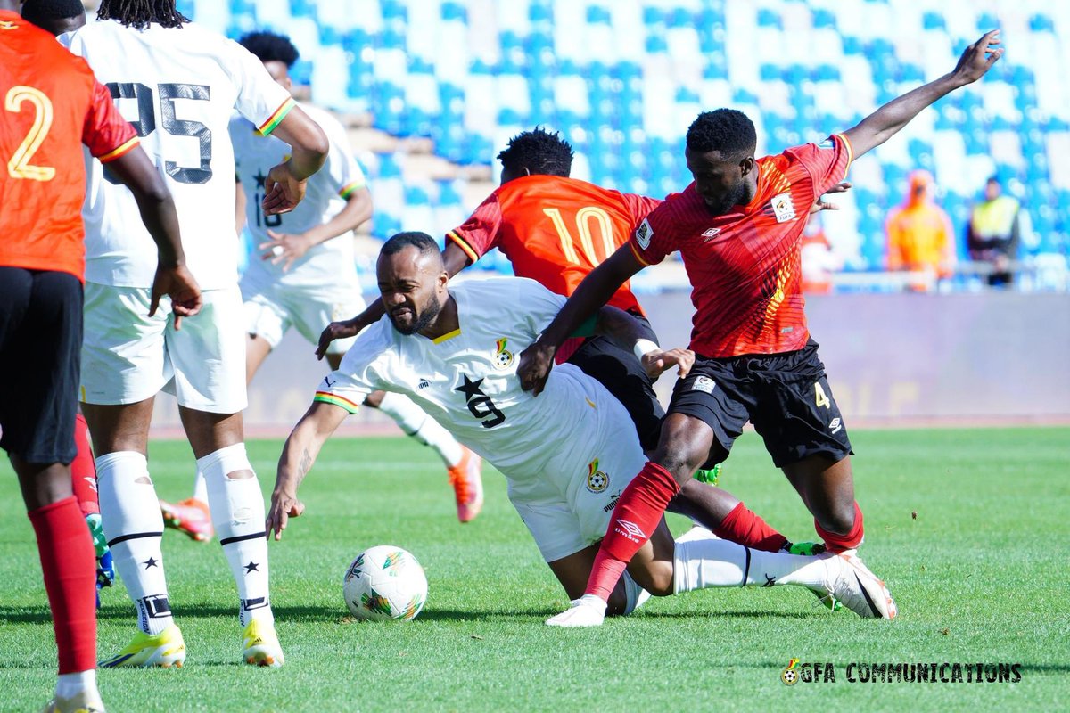 🕰️ 𝗙𝗨𝗟𝗟 𝗧𝗜𝗠𝗘 - Our international friendly against Uganda ends in a draw. 🇬🇭 Ghana 2️⃣-2️⃣ Uganda 🇺🇬 #BlackStars