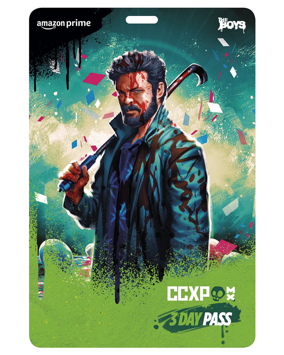 Chuffed to be on the badges for the first-ever @CCXPMexico. Diabólico illustrations by @tintanega. #PrimeVideoNaCCXP24