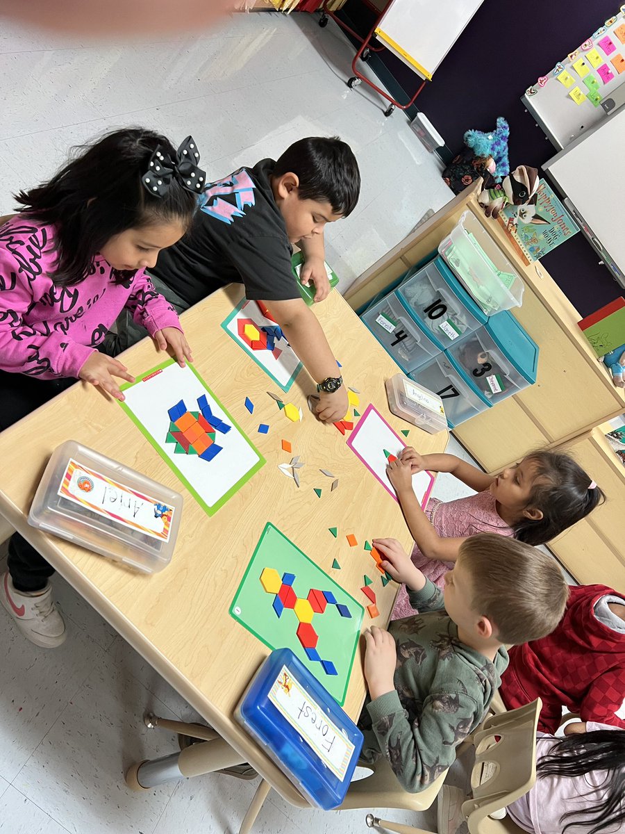 Ms. Tucker’s class used pattern blocks to create objects! #AlvaradoExcellence