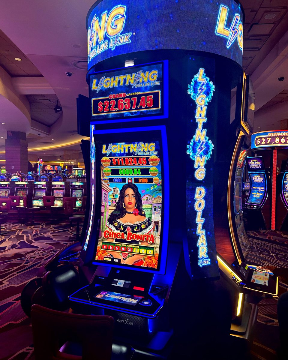 Lightning Link has struck again with the Lightning Dollar Link! Sit back and relax as you enjoy beloved classics like Hold & Spin, while having the chance to win free games and the Grand Progressive Jackpot ⚡ Gambling Problem? Call 1-800-Gambler