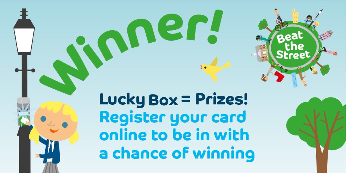 Lucky Box winners are chosen at random from all registered players! You could win 50 extra points! Register online at beatthestreet.me/hf @LBHF