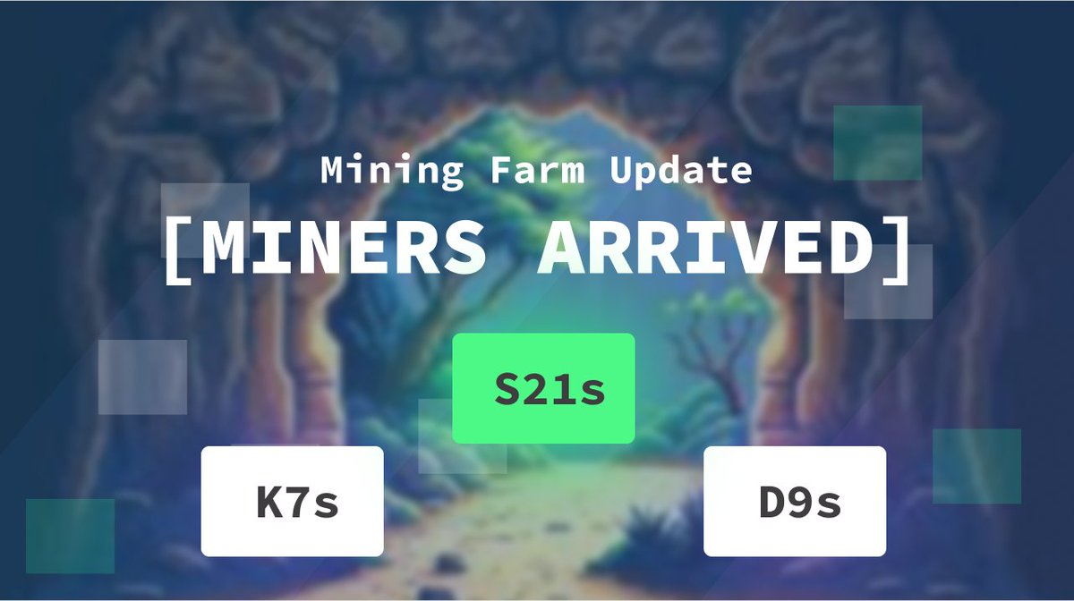 New miners have arrived in the Kingdom! 👑 Powering up GGMC, Tribes, and our partners as the market starts to heat up. Oh, and we ordered more KS5 Pros ⛏️ #UtilityNFT