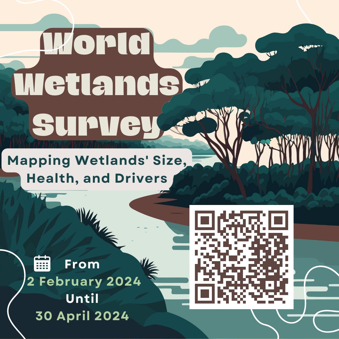 Does the world know enough about your favourite wetland? Help us build a picture of as many wetlands around the world as possible – their size, condition, and drivers of change. Survey closes 30 April: worldwetland.network/our-work/world…