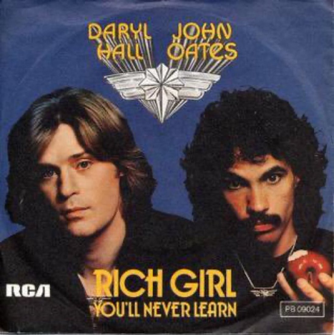 On March 26, 1977, “Rich Girl” by Hall & Oates hit number one on the Billboard Hot 100. It was their first of 6 number one hits and would hold the top spot for two weeks. #HallandOates