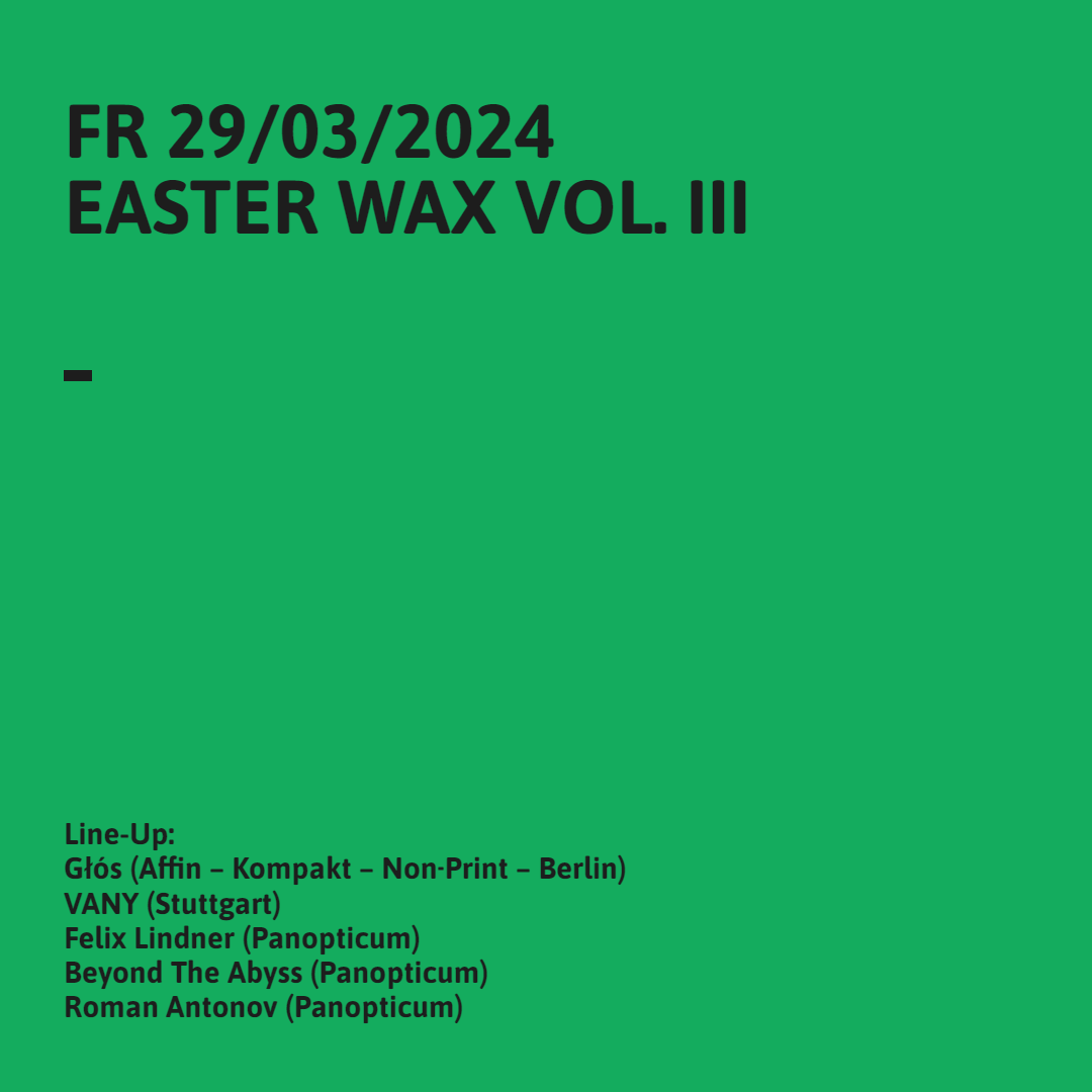 Catch me at #Stuttgart's #ClimaxInstitutes on Good Friday, the 29th of March, for a Techno live performance alongside #BeyondTheAbyss, #FelixLindner, #RomanAntonov, and #VANY—by courtesy of #Panopticum. 

Mehr Informationen auf folgender Website: bit.ly/4cd0LiF