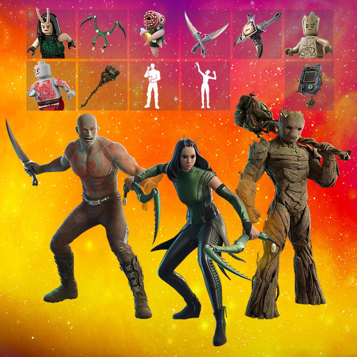 I’ll Give The Guardians Of The Galaxy Bundle to Someone who Like, Retweet and Follow Me + Turn 🔔 ON.

- Must Reply with your Epic/In-Game Name below:

#Fortnite Ends in 24 Hours • Good Luck y’all