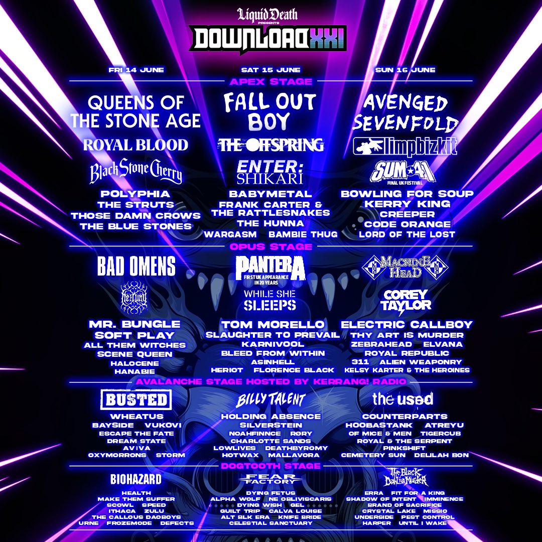 Playing @DownloadFest in June teenage Laurie is creaming his pants (so is adult Laurie tbf) hehehe 🤘🤘🤘