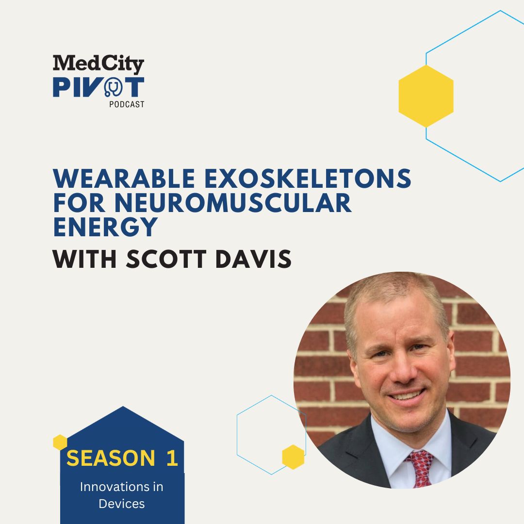 $EKSO's CEO Scott Davis was interviewed by @Aparmarbb for the latest @MedCityNews Pivot Podcast, where they dive into the neuromuscular energy, mobility, and rehabilitation benefits our revolutionary exoskeleton devices bring to patients. Tune in here: hubs.la/Q02qQnfb0