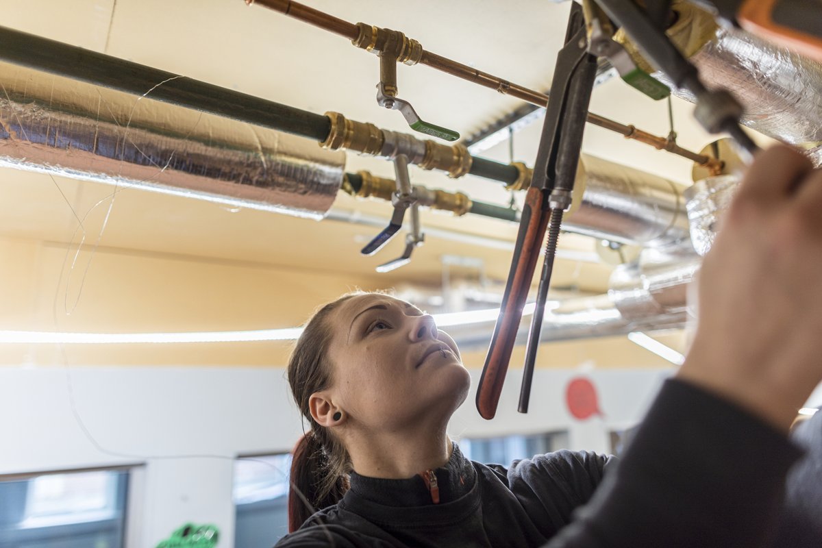 The comprehensive Plumbing and Piping program at KPU offers foundation and four levels of Apprentice technical training. Whether you’re starting fresh or advancing your skills, KPU prepares you for a thriving career. Learn more at kpu.ca/trades/plumbing.
