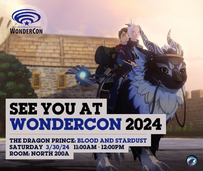 Have questions for the cast & crew at #Wondercon? Drop 'em here! ⬇️ We'll pick a few of your questions to answer live and then post our answers here after the panel, too! 👀 Or come see us at the con! #netflix #thedragonprince #wc2024