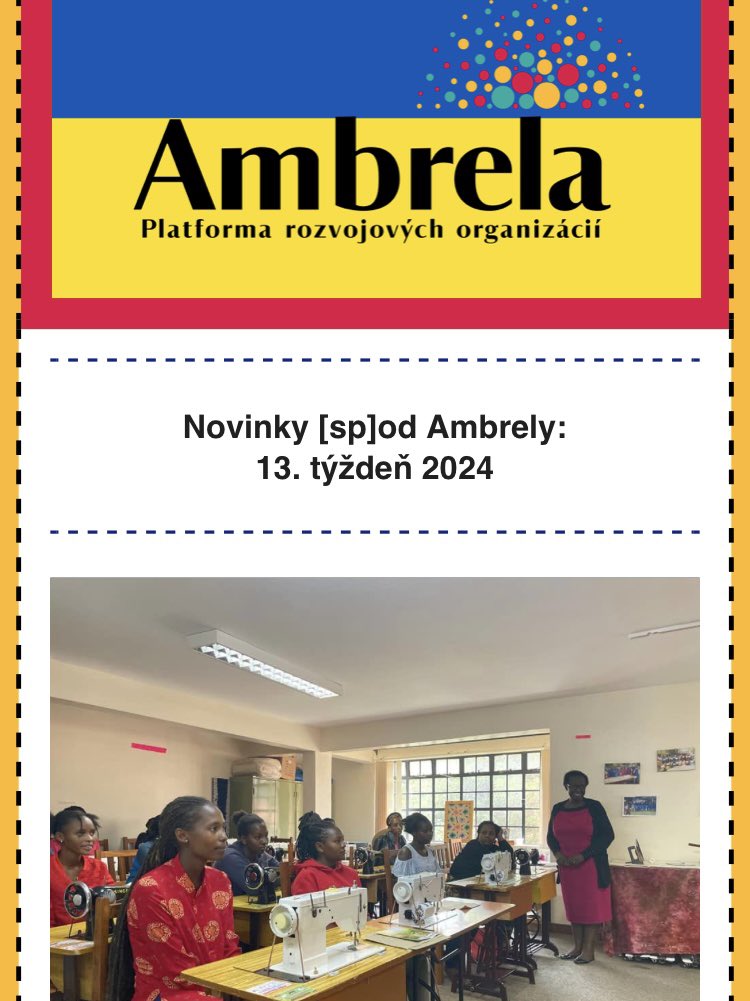 Vyšiel #newsletter z dielne platformy #Ambrela – Novinky [sp]od Ambrely. Je o workshopoch a kurzoch pre členské, pozorovateľské i ďalšie partnerské organizácie Ambrely. Vychádza s podporou #SR cez #SlovakAid a #EÚ cez program #StrongerRoots. mailchi.mp/8b9b6efe04a6/n… #leadership