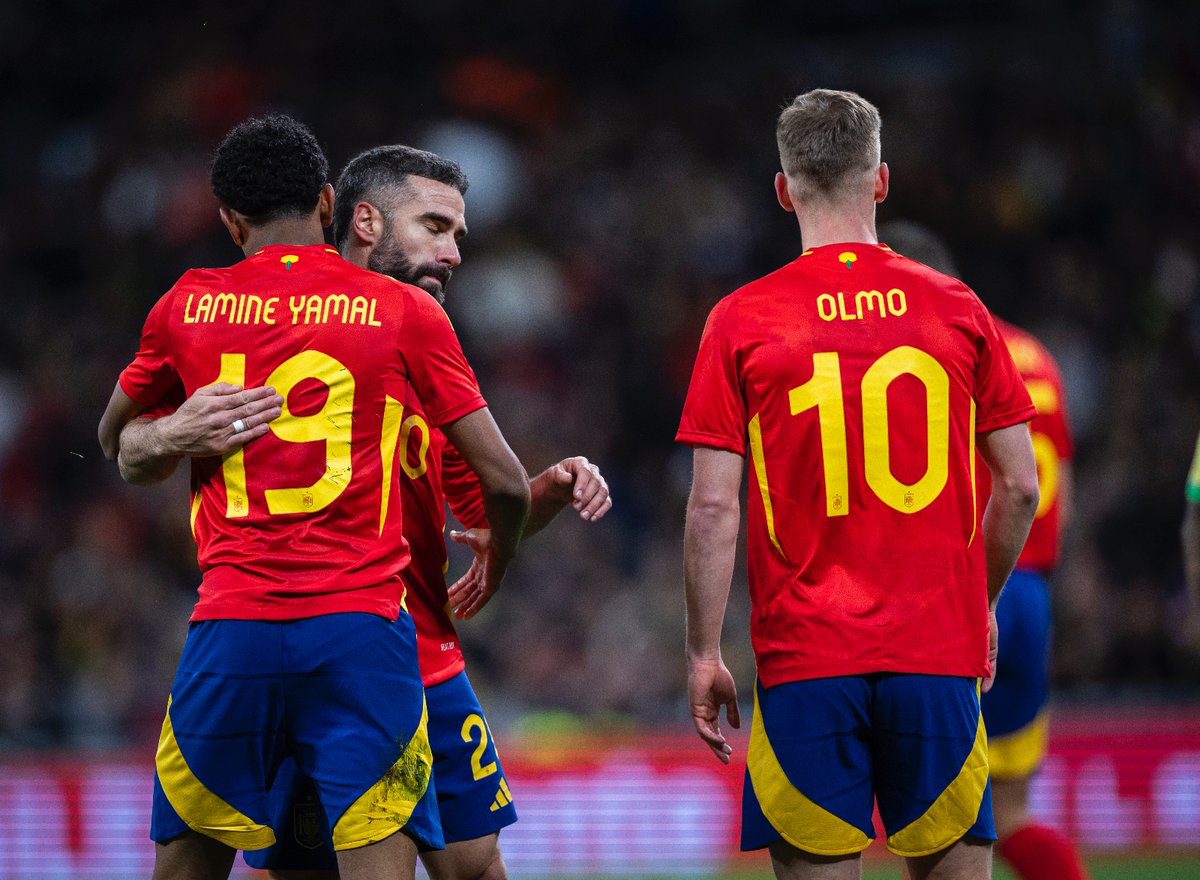 🤗 Se marca. Se celebra. Es así. 🇪🇸 🆚 🇧🇷 | 1-0 | 22’ #VamosEspaña | #EURO2024