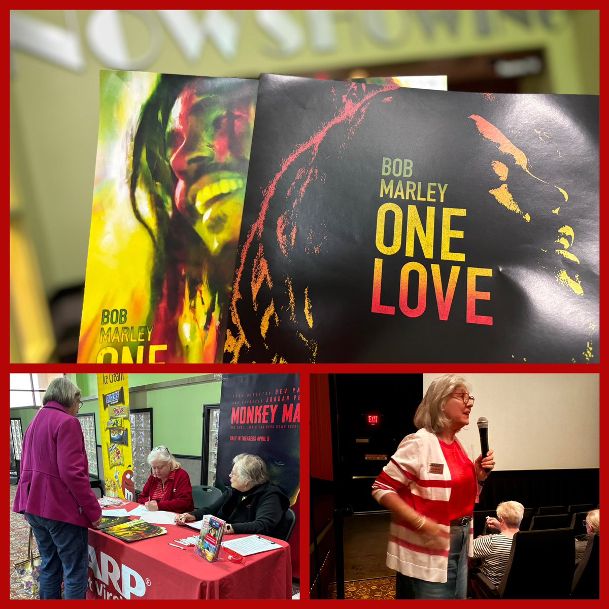 Thanks to everyone who braved the wet weather to join us for today’s Movies For Grownups Kanawha Valley matinee screening of “Bob Marley: One Love” at @RegalMovies Nitro 🍿🎞️