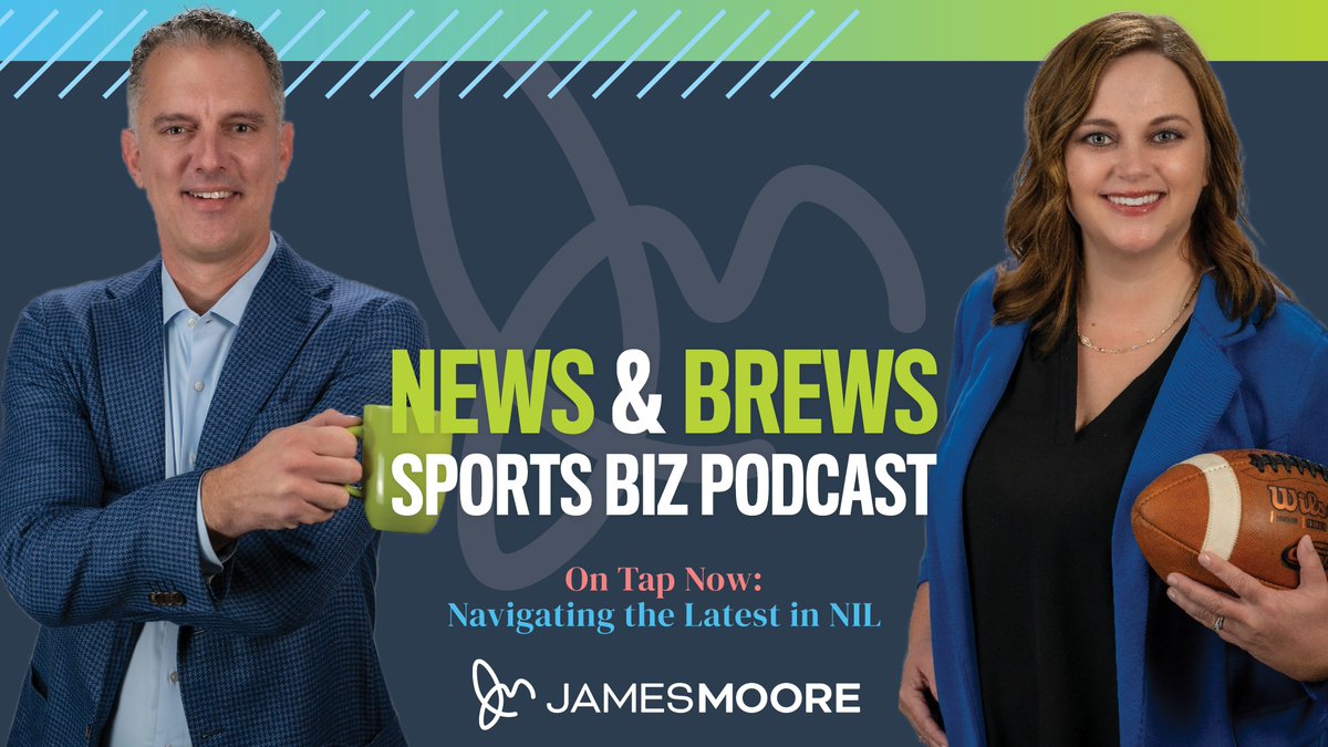 This month's News & Brews Sports Biz heats up as Katie & Ken welcome Jim Booz, James Moore's latest addition, for a deep dive into NIL and athlete employment strategies. Plus, don't miss their top brew picks! #SportsBiz #NIL #AthleteEmployment #BrewTalk bit.ly/NnBMarch2024